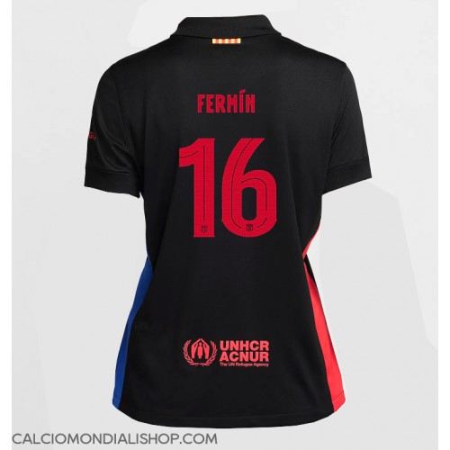 Maglie da calcio Barcelona Fermin Lopez #16 Seconda Maglia Femminile 2024-25 Manica Corta